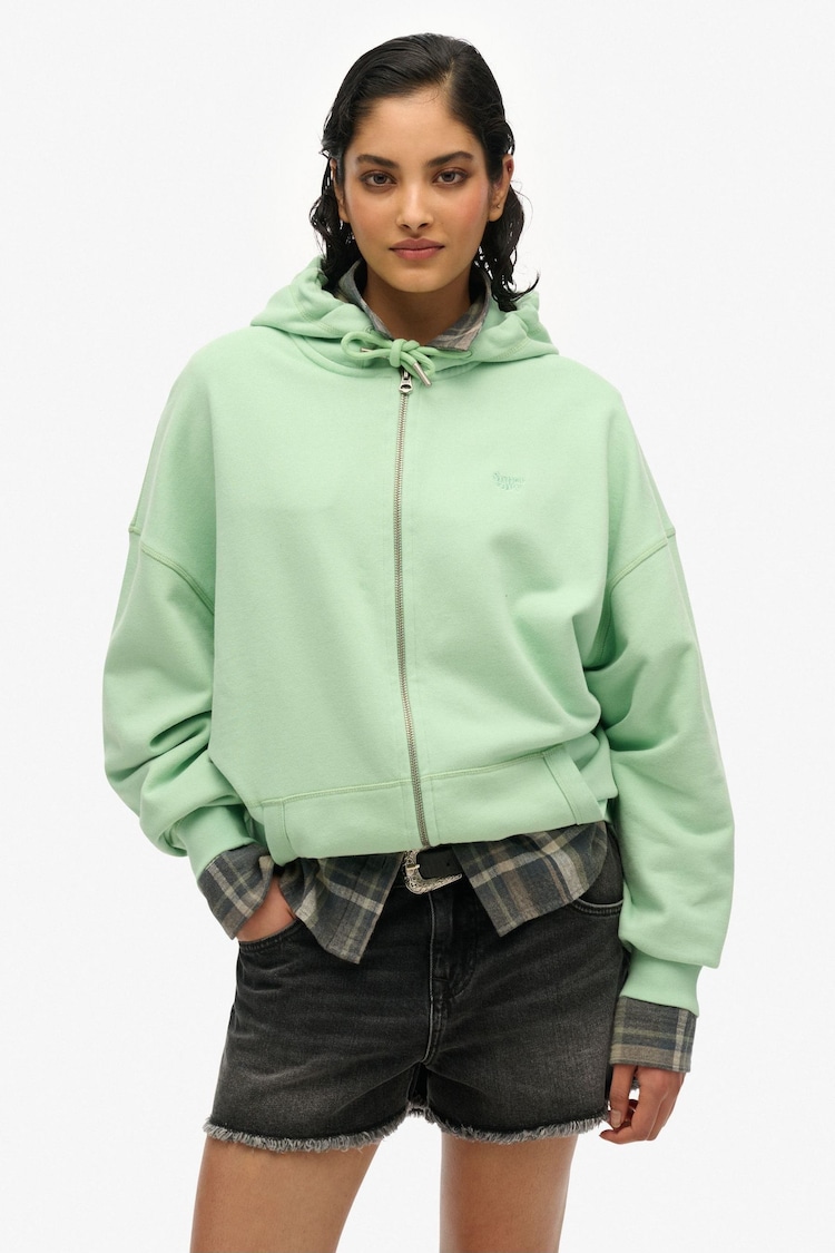 Superdry Green Studios Zip Hoodie - Image 1 of 1