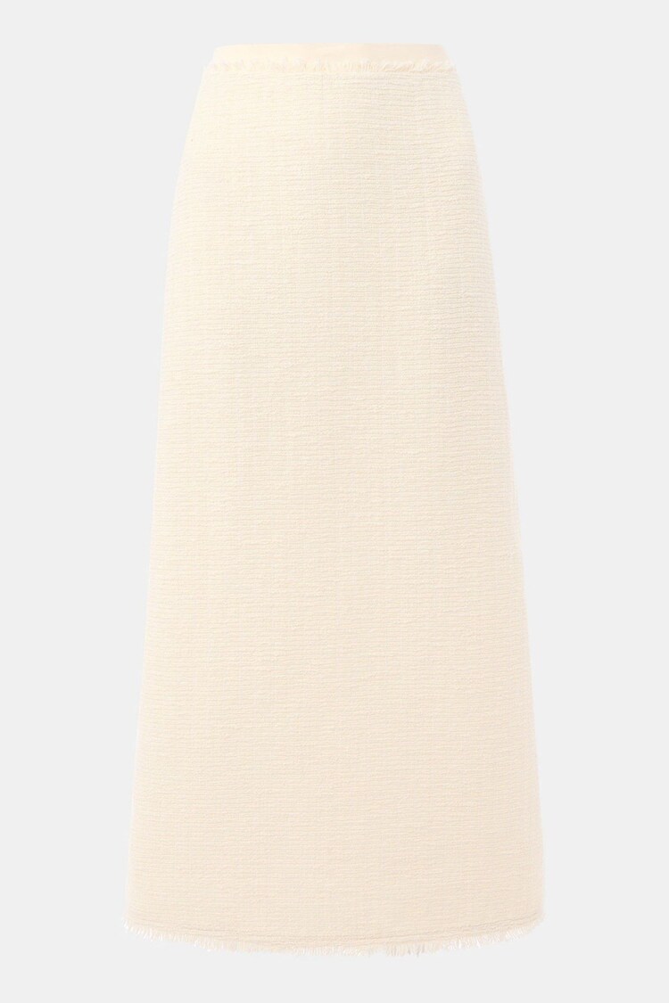 Whistles White Lucie Boucle Pencil Midi Skirt - Image 1 of 1