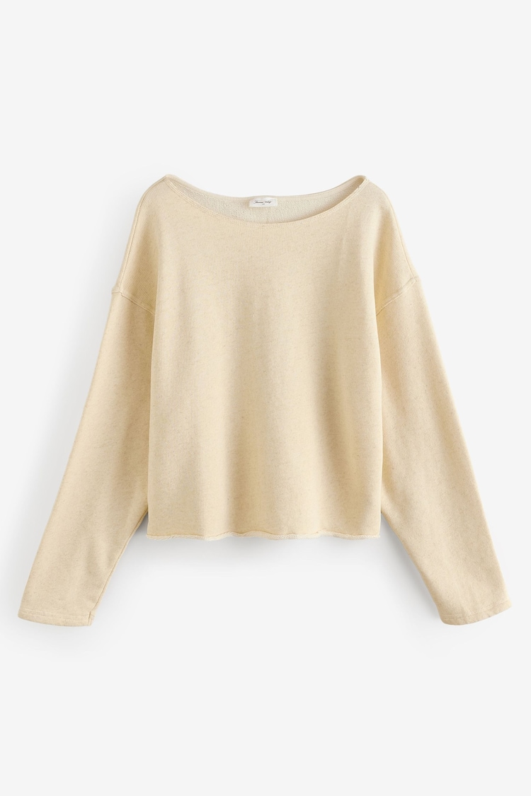 American Vintage Natural Itonay Long Sleeve Boat Neck Sweatshirt - Image 1 of 1