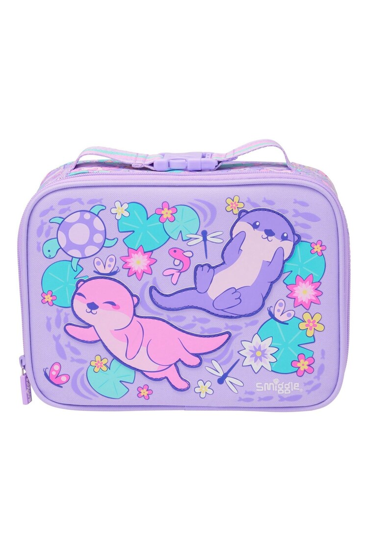 Smiggle Purple Out & About Teeny Tiny Square Lunchbox - Image 1 of 1