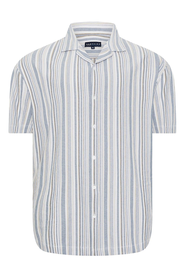 BadRhino Big & Tall White 100% Cotton Stripe Shirt - Image 1 of 1