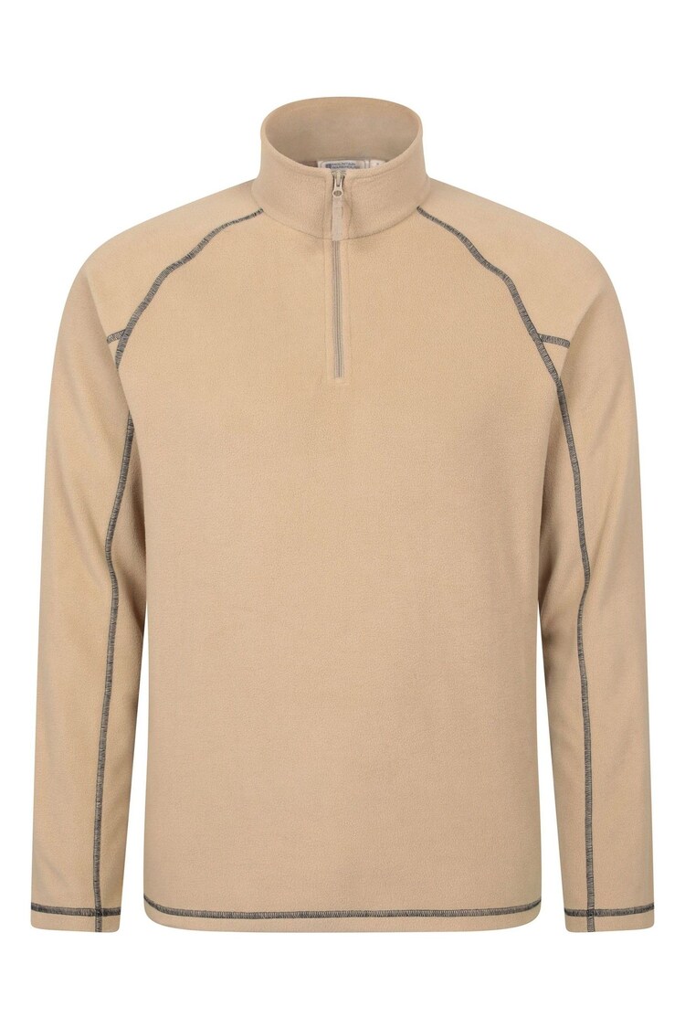 Mountain Warehouse Cream Mens Ashbourne II Half Zip Fleece - Image 1 of 1