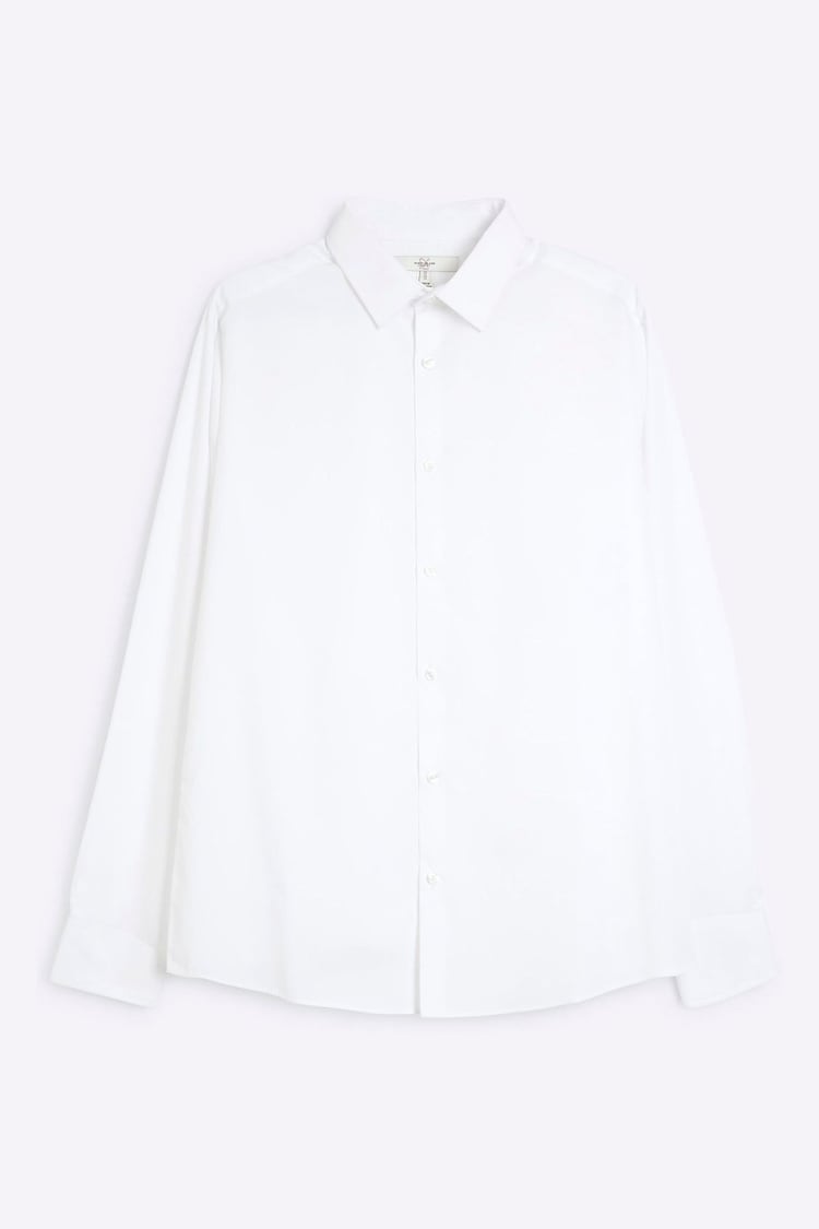 River Island White Slim Fit Formal Shirt - Image 1 of 1