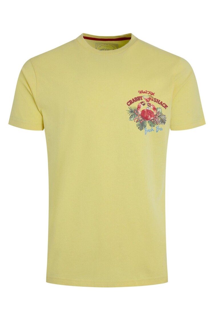 Weird Fish Yellow Crabby Shack Back Print Graphic T-Shirt - Image 1 of 1