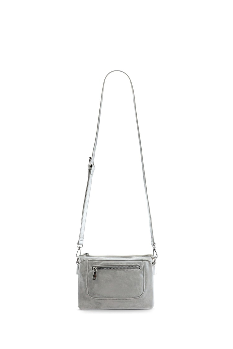 Plateado - Pavers Zip Close Shoulder Bag - Imagen 1 de 1