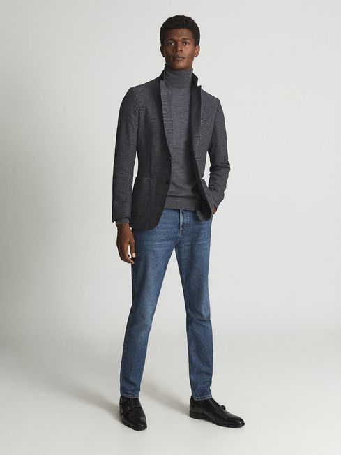 reiss navy blazer