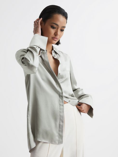 Reiss silk shirt clearance