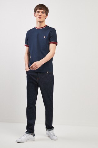 Buy Pretty Green Navy Ringer T Shirt from Next Saudi Arabia Buy Pretty Green Navy Ringer T Shirt from Next Saudi Arabia