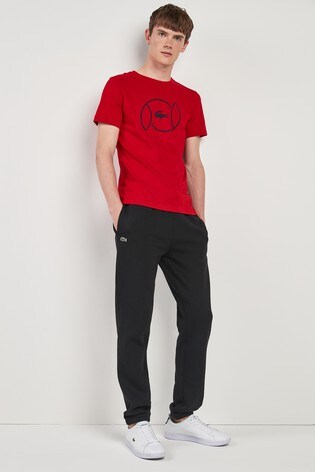black lacoste joggers