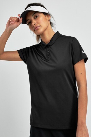 black nike polo