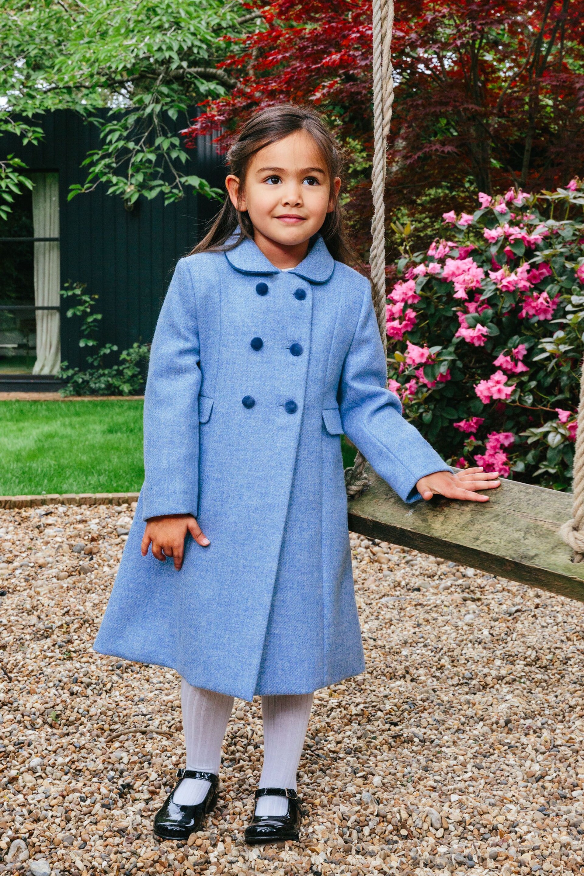 Trotters London Blue Classic Coat - Image 1 of 7