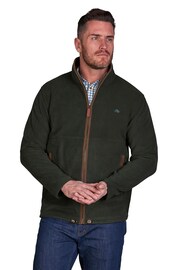 Raging Bull Green Fleece Zip Through Jacket - Image 1 of 7