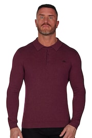Raging Bull Long Sleeve Knitted Polo - Image 1 of 6