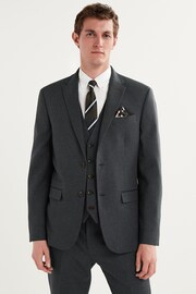 Charcoal Grey Puppytooth Suit Jacket - Image 1 of 13