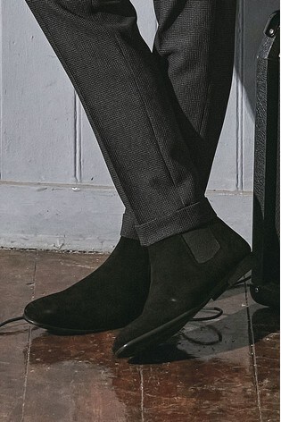 Buy Black Suede Slim Chelsea Boots From The Next Uk Online Shop