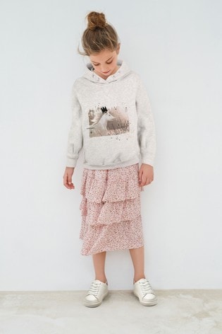 pink metallic skirt uk