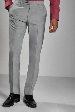 grey slim trousers