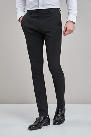 super skinny black trousers