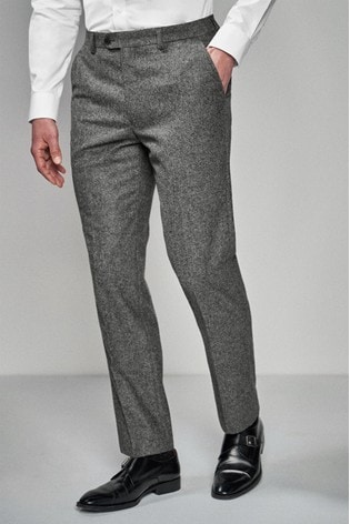 grey trousers