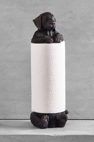Sausage dog kitchen roll holder