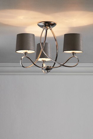 Ribbon 3 Light Flush Fitting From The Next Uk - Flush Ceiling Light Shades Uk Ribbon 3 Light Flush Fitting From The Next Uk - Flush Ceiling Light Shades Uk