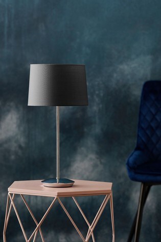 dark grey bedside lamps