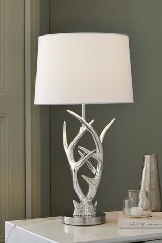 antler table lamp