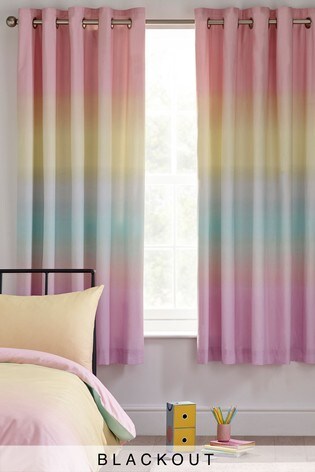 Buy Rainbow Ombre Eyelet Blackout Curtains From The Next Uk Online