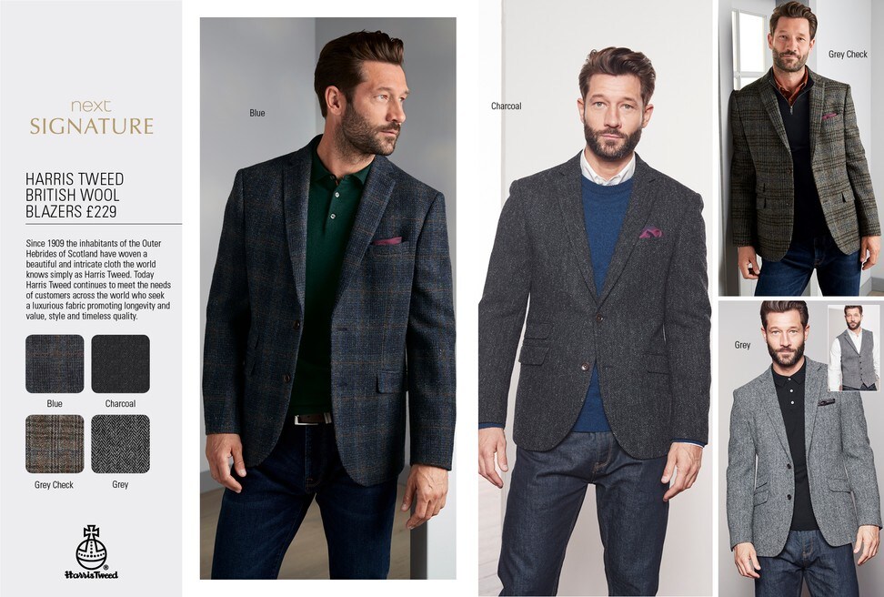 next harris tweed blazer