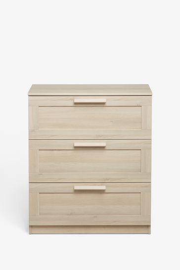 Buy Oak Effect Flynn 3 Drawer Chest of Drawers from the Next UK online shop