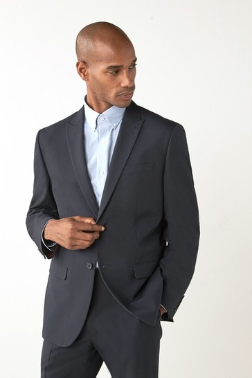mens navy jacket with collar