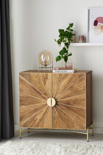 Buy Sunburst Mango Wood Small Sideboard from the Next UK online shop