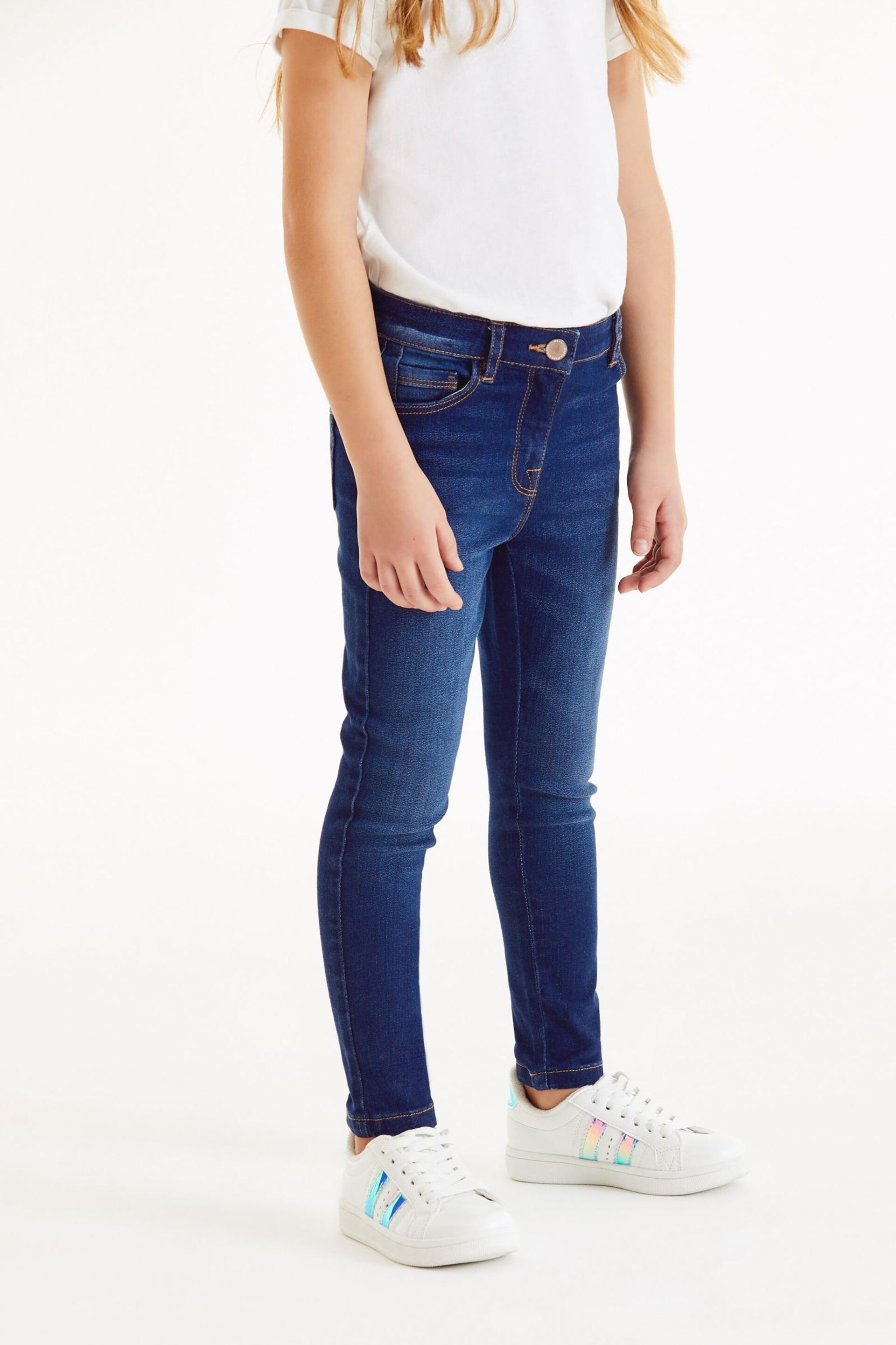 Dark Blue Skinny Jeans (3-16yrs) - Image 3 of 6