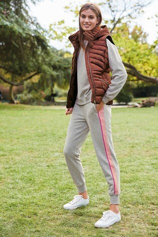pink slim fit joggers