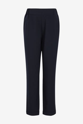 Navy Maternity Relaxed Tailored Trousers