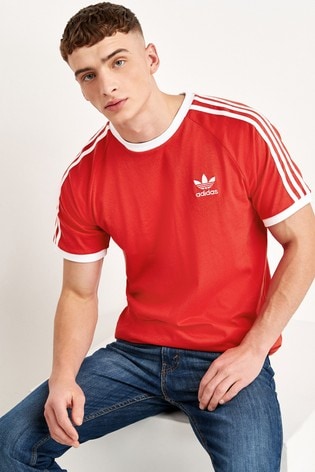 red and white adidas t shirt