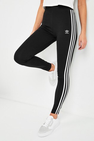 adidas 3 stripe leggings high waist