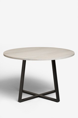 Alma 4 Seater Round Dining Table, Next Round Table