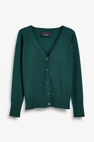 green v neck cardigan
