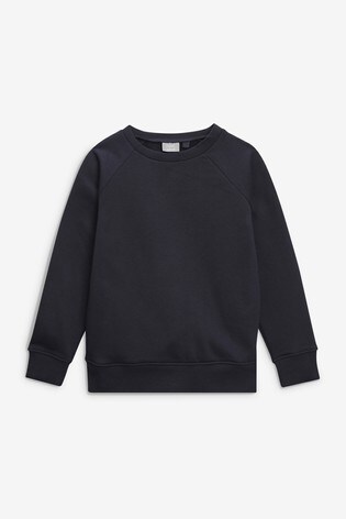 navy crew neck school jumper