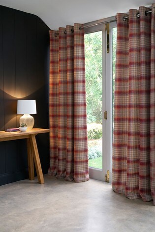 Tweedy Cranford Curtains From The, Red Gingham Curtains Uk