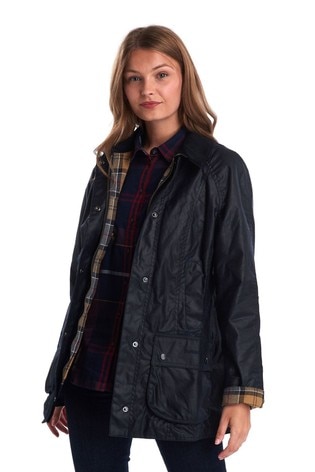 barbour navy beadnell jacket