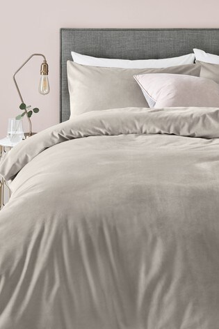 Buy Matte Velvet Duvet Cover And Pillowcase Set From Next Malta