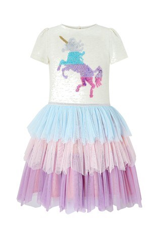 Buy Monsoon Ivory Disco Ola Unicorn Dress From Next Belgium