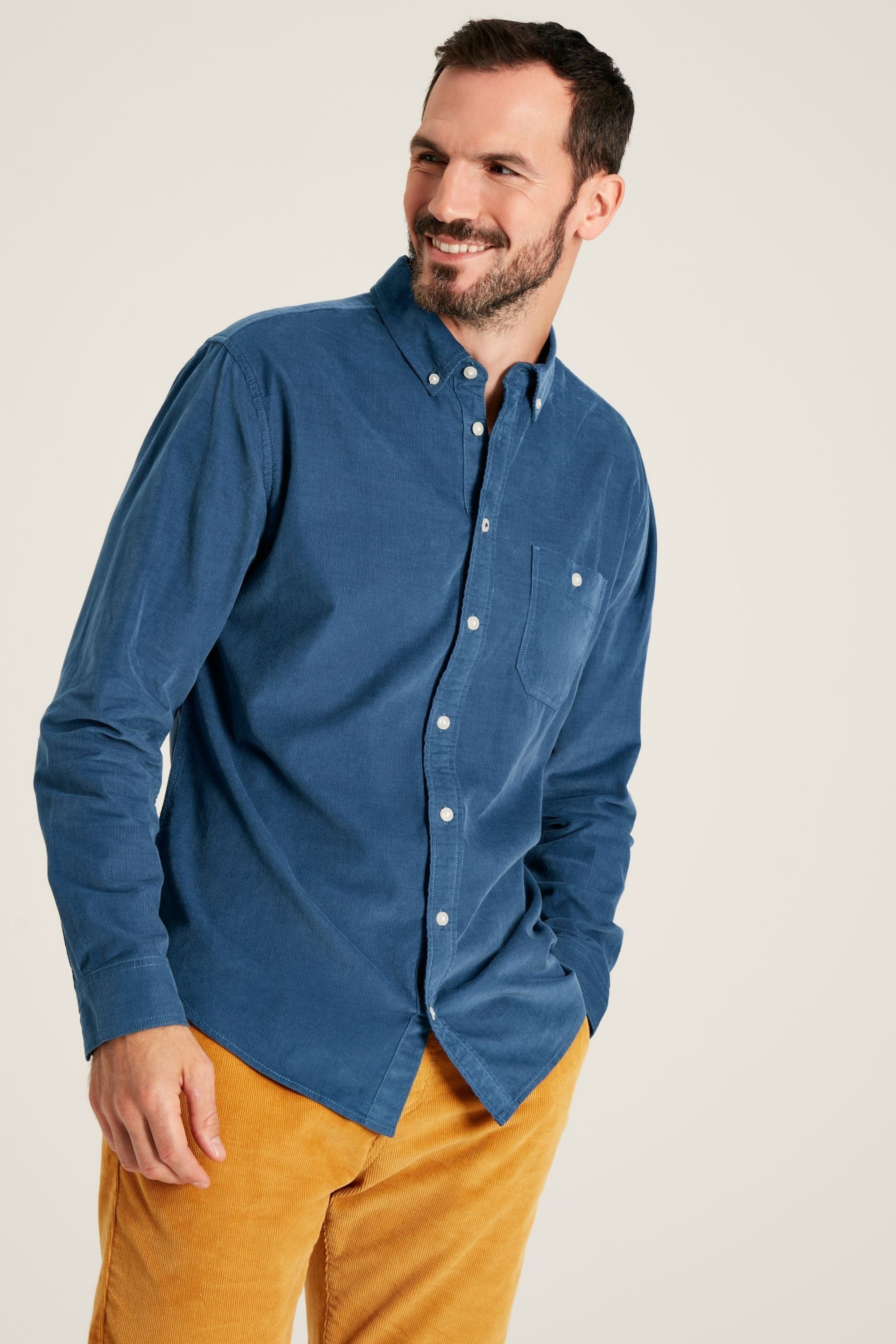 Joules Miller Blue Corduroy Shirt - Image 1 of 8