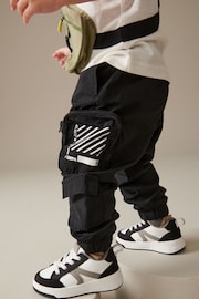 Black Multi Pocket Cargo Trousers (3mths-7yrs) - Image 1 of 7