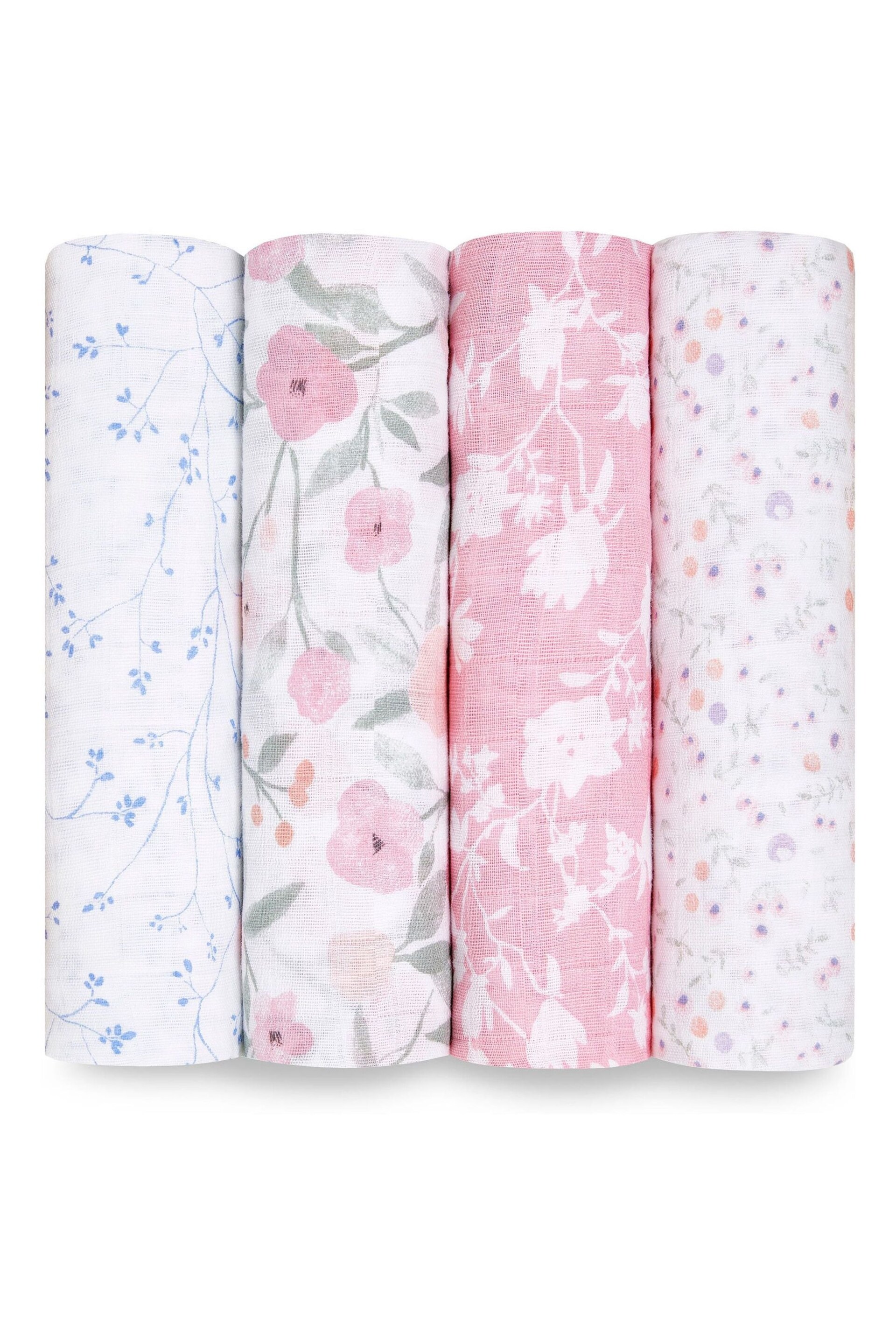 aden + anais ma fleur Large Cotton Muslin Blankets 4 Pack - Image 1 of 5