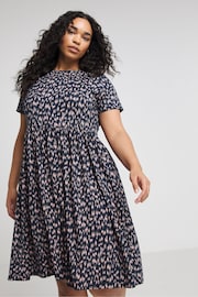 Simply Be Blue Supersoft Pocket Midi Dress - Image 1 of 4
