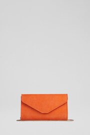 LK Bennett Suede Clutch Bag - Image 1 of 3