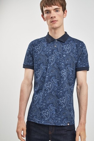 pretty green paisley polo